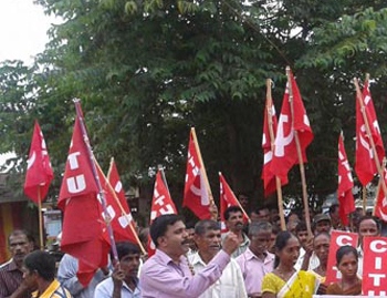 CITU protest.